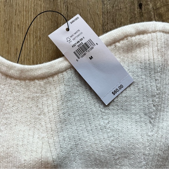 NWT Banana Republic Sweater Strapless Top - Picture 2 of 5